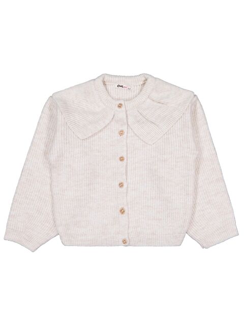 Civil Girls Yakalı 6-9 Yaş Hırka - Bej 9-10 Yaş - S000483317-25636