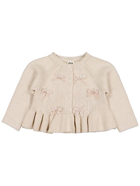Civil Baby Fiyonklu 6-18 Ay Hırka - Bej 6-9 Ay - S000484505-25636