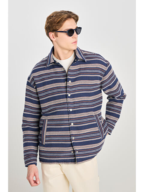 Lee %100 Pamuk Relaxed Fit Geniş Kesim Çift Taraflı Çok Renkli Ceket - S000470080-23173