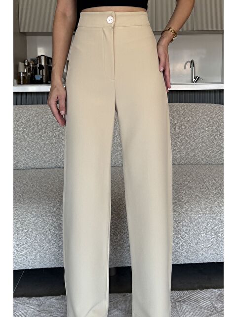 Gülseli Kadın Bol Paça Kumaş Pantolon - S000445234-19928