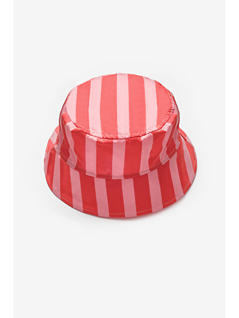 Le Mabelle Kırmızı Çizgi Desenli Çocuk Bucket Şapka - S000513677-20045
