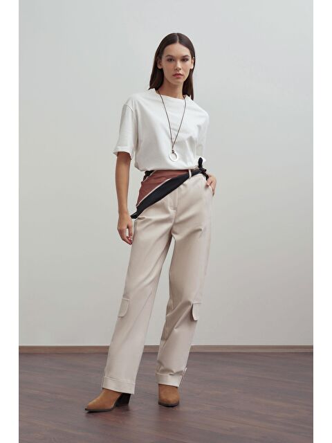 ALLDAY Taş-Gabardin Kargo Pantolon - S000501606-25636