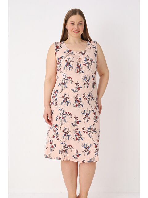 Intensive Kadın Büyük Beden Esnek Viskon Askılı Gecelik