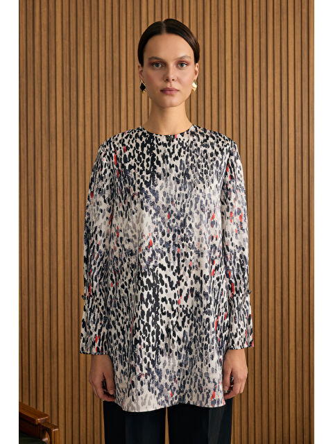 AKER Leopar Desenli Tunik - S000479217-19351