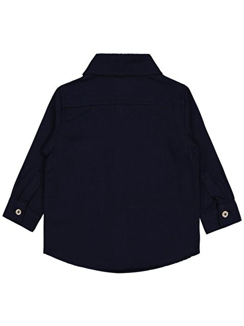 Civil Baby Dinozor Nakışlı 6-18 Ay Gömlek - Lacivert 6-9 Ay - S000484477-29672