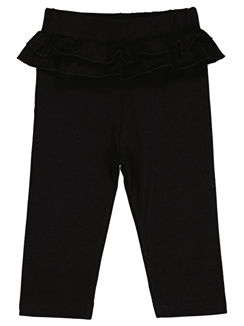 Civil Baby Fırfırlı 6-18 Ay Tayt - Siyah 9-12 Ay - S000484431-19351