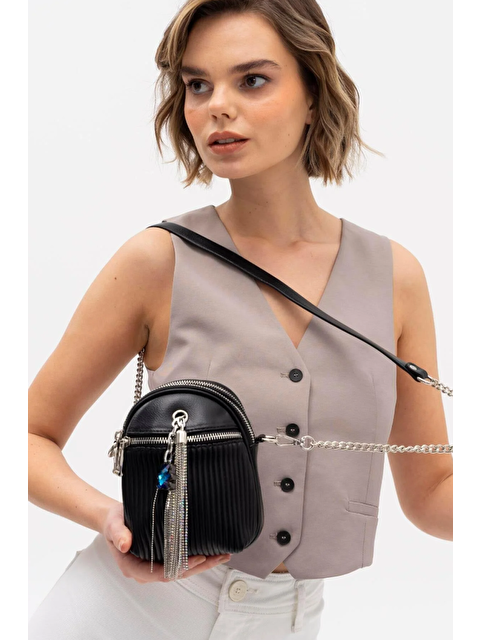 Matthew Cox Zincir Aksesuar Detaylı Kadın Çapraz Çanta BYN1040 - S000504045-22238