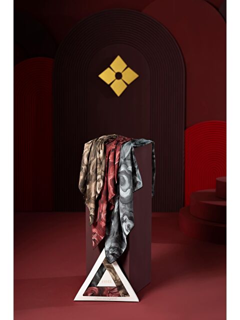 Jawel Kadın Mirla Soft Eşarp Paketi (Siyah-Koyu Bordo-Acı Kahve) - S000504046-23173