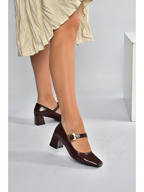 Fox Shoes Kahverengi Kadın Topuklu Ayakkabı T820010360 - S000286458-19413