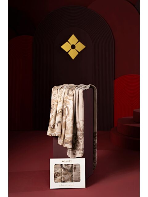 Jawel Kadın Soft Şal Paketi Sütlü Kahve(Mellas-Marla-İmerion) - S000504056-23173