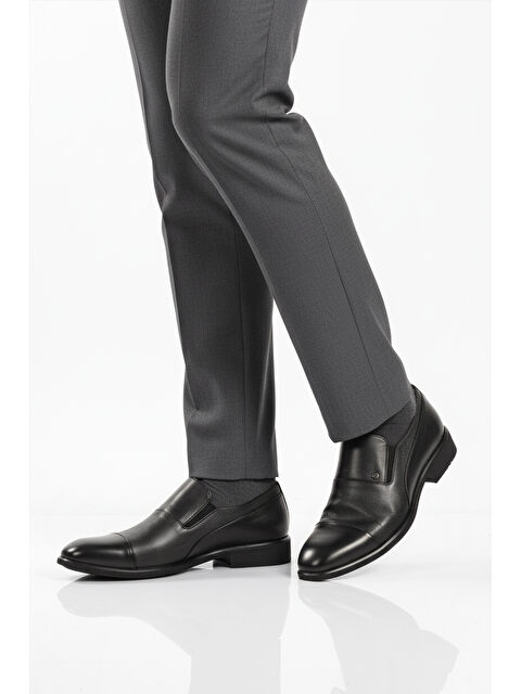 Ayakmod Siyah Hakiki Deri Erkek Klasik Ayakkabı 00811-26K M - S000494664-19351