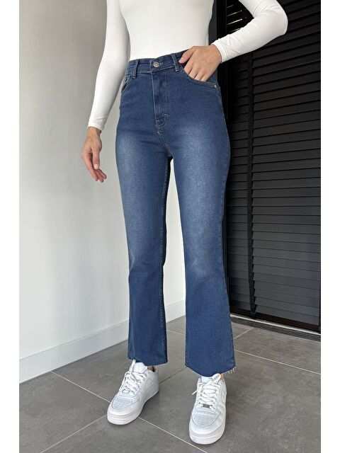 Gülseli Kadın Yüksek Bel Elastanlı Jean Jean Pantolon - S000482878-17234