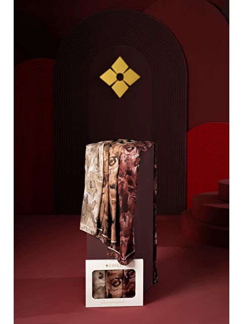 Jawel Kadın Mellas Soft Şal Paketi (Sütlü Kahve-Siyah Kahve-Kahve) - S000504062-23173