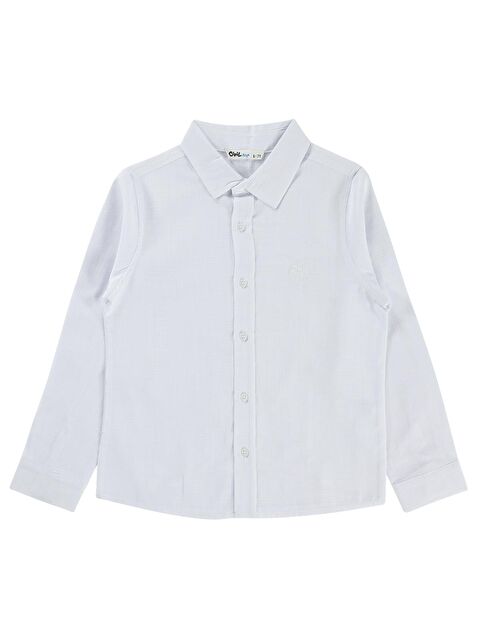Civil Boys Basic Uzun Kol 10-13 Yaş Gömlek - Beyaz
