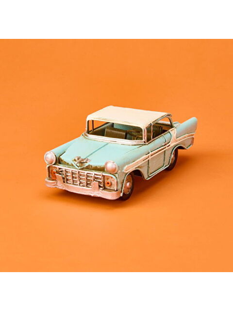 MNK Home Dekoratif Metal Araba - Mavi - 17 cm - S000399011-17234