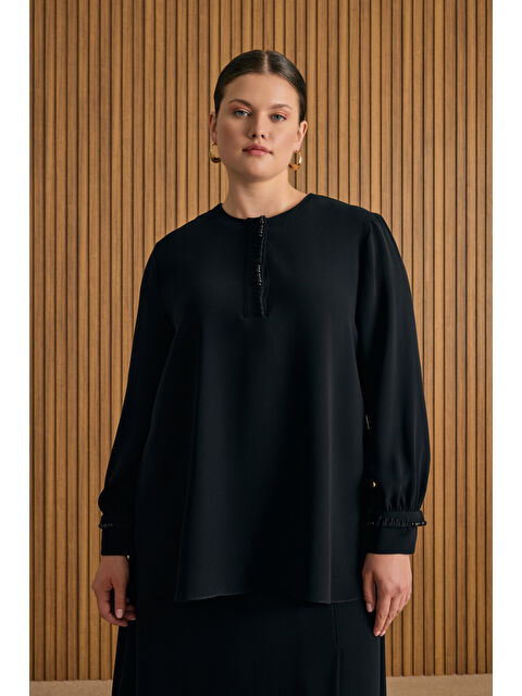 AKER İşleme Detaylı Bluz - S000479234-19351