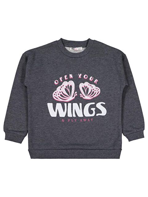 Civil 20252424 Girls Wings Baskılı 6-9 Yaş Sweatshirt - S000469227-29666