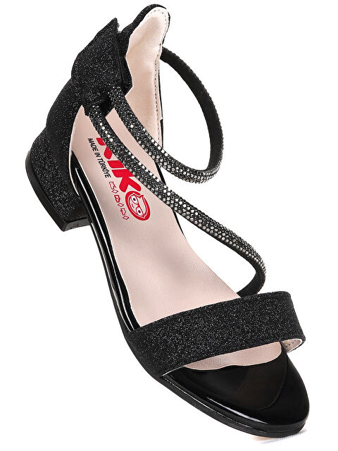 Kiko Kids Yada Kum Simli Kız Bebek 2 Cm Topuklu Sandalet Abiye Ayakkabı - S000436904-19351