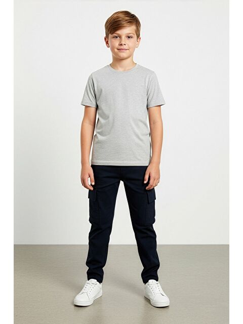 Fullamoda Paraşüt Kumaş Kargo Cepli Erkek Çocuk Pantolon - S000520400-19351