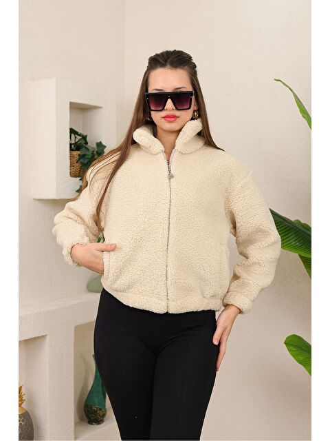 Comstar Kadın Bel Lastikli Pelüş Sweatshirt