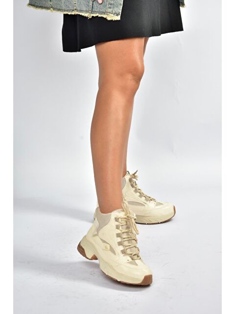 Fox Shoes Bej Kadın Spor V312415009 - S000464316-19928