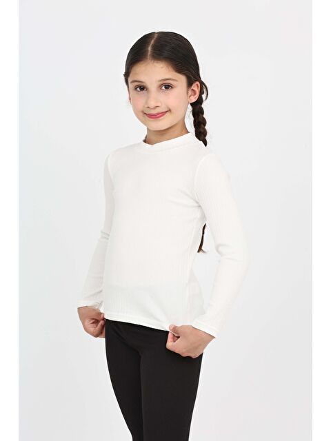 Toontoykids Kız Çocuk Okul Balıkçı Yaka Tişört - S000404055-19965