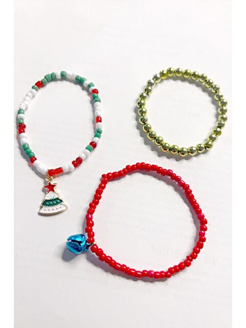 New Obsessions Yılbaşı Ağacı Ve Çıngıraklı Boncuk Bileklik - S000487512-23173