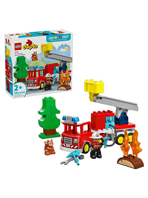 Lego DUPLO Kasabası Hortumlu İtfaiye Aracı ve İtfaiyeci 10473