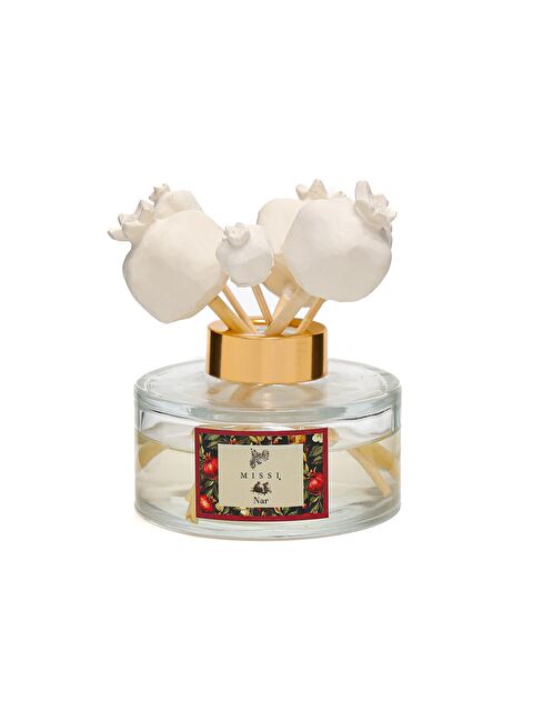 Missi Yılbaşı 150 ml Seramik Taş Bambu Çubuklu Nar Oda Kokusu - S000457065-19965