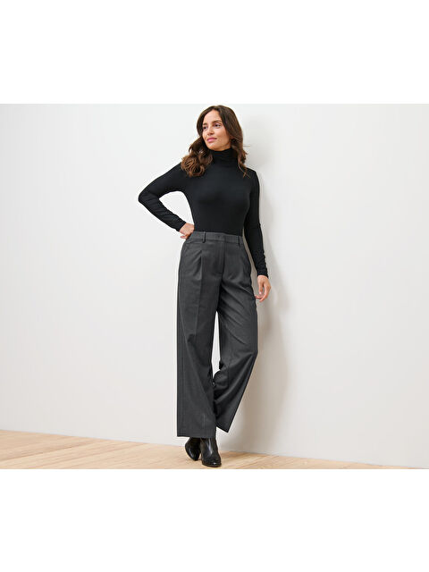 Tchibo Kadın Pantolon, Rahat, Antrasit - S000486274-29666