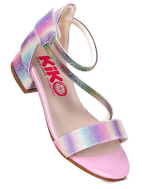 Kiko Kids Yada Kum Simli Kız Bebek 2 Cm Topuklu Sandalet Abiye Ayakkabı - S000436904-23173