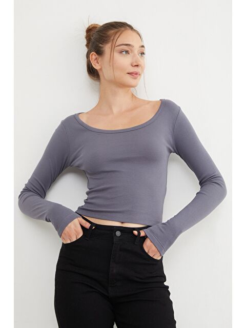 Fullamoda Basic U Yaka Modal Bluz - S000432845-29666