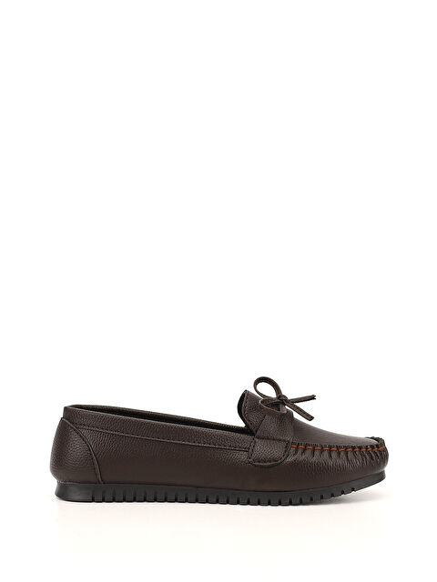 GÖNDERİ(R) Kadın KAHVERENGİ Düz Taban Fiyonklu Babet - S000530723-19413