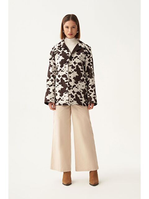 ALLDAY Acı Kahve-Çift Yönlü Gabardin Kapitone Ceket - S000501620-19413