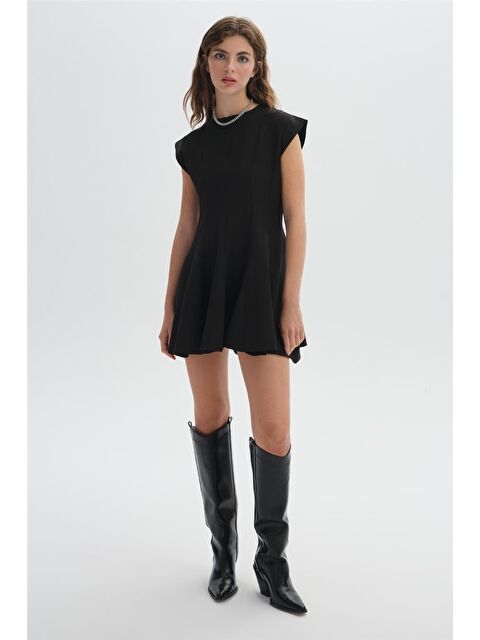 Sherin Siyah Mini Elbise - S000313367-19351