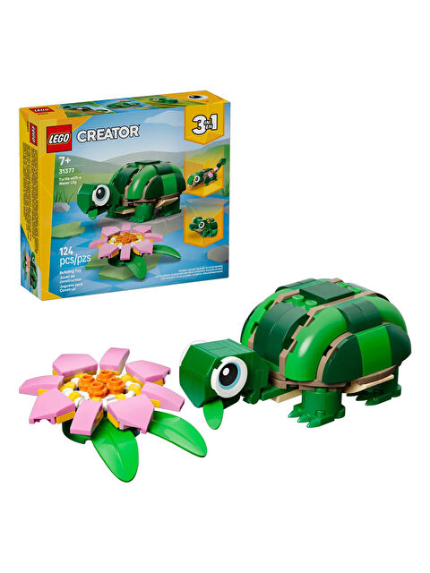 Lego Creator 3’ü 1 Arada Kaplumbağa ile Nilüfer Çiçeği 31377