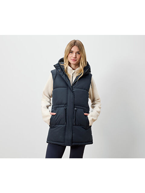 Tchibo Kadın Kapitone Yelek, Lacivert - S000486284-21164