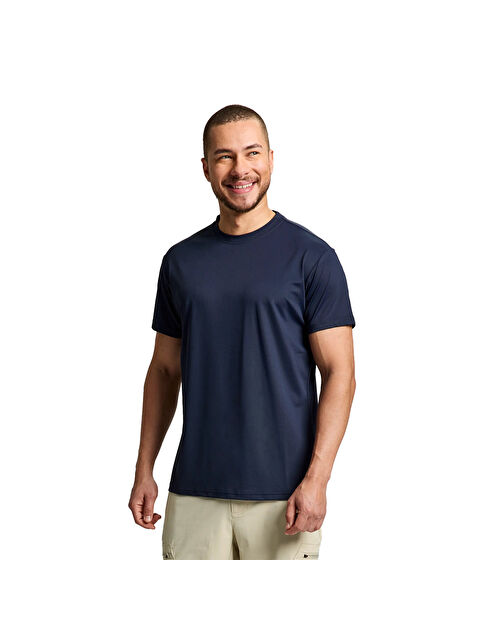 Slam Tech Pique Erkek Mavi Tişört - S000489216-21164