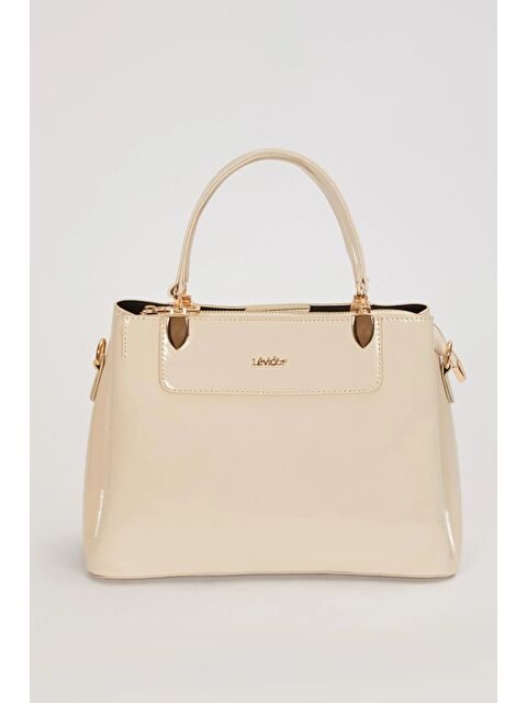 LEVİDOR Krem Rugan Kadın El ve Omuz Çantası 930120 - S000469217-3162
