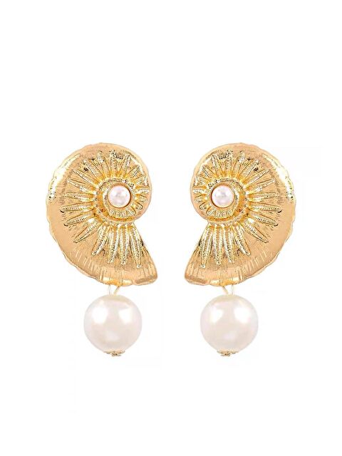 New Obsessions İnci Sallantılı İstiridye Küpe - S000527500-20076