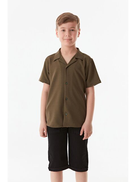 Fullamoda Kısa Kollu Erkek Çocuk Gömlek - S000144723-18547