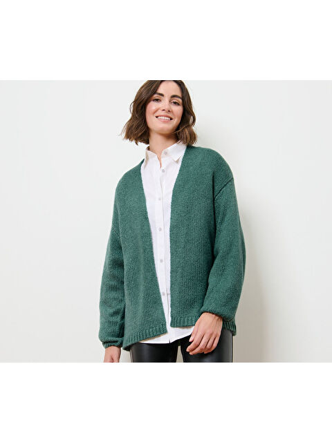 Tchibo Kadın Hırka, Bol, Yeşil - S000486292-18194