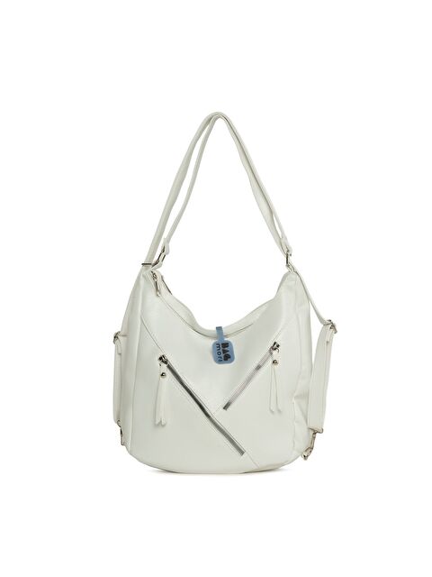 Bagmori Çift Fermuarlı Salaş Askılı ve Sırt Çantası