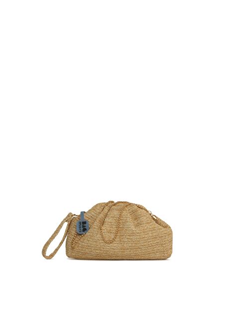 Bagmori Burslu Pilili Hasır Çanta