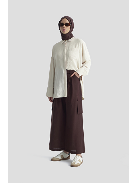 ARMİNE Cepli Basic Gömlek Kum - S000532388-19928