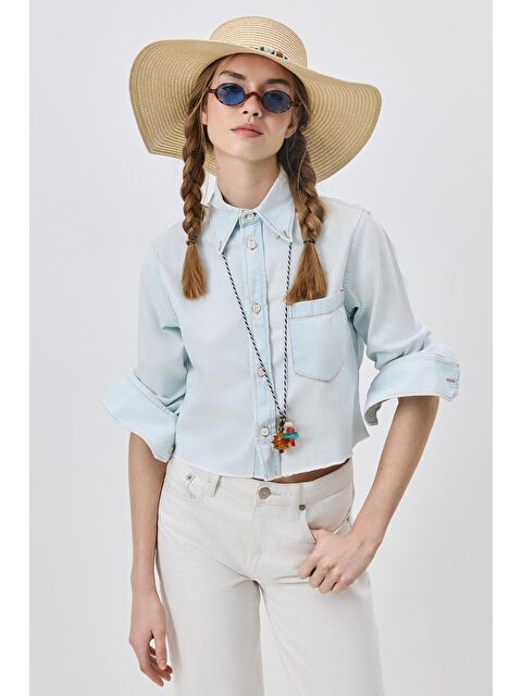 C&City Geniş Kenar Hasır Plaj Şapkası Y25730-13 Bej - S000375935-19928