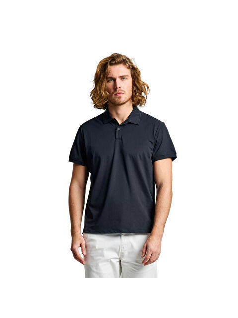 Slam Tech Pique Polo Erkek Siyah Tişört - S000489217-19351