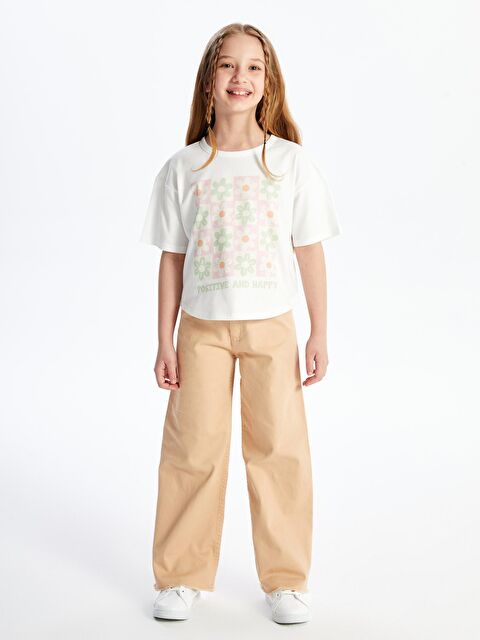 Dexia Teresina - Örme Baskı Detaylı Tişört - Bej - S000202396-19928