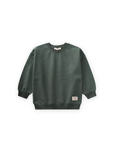 CİGİT Sweatshırt 2-12 Yaş Haki Yeşil - S000452536-18547