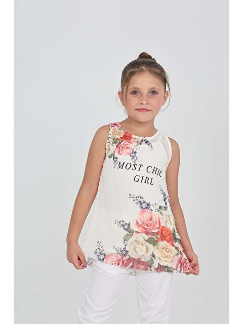 Toontoykids Kız Çocuk Atlet Most Chic Girl Baskılı - S000497851-19965